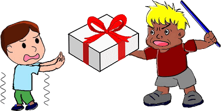 �G�i�����߂��q�j�Ƀv���[���g�������t������B