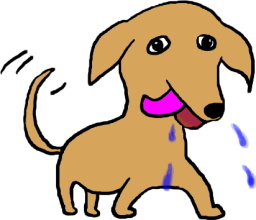 パブロフの犬の絵です