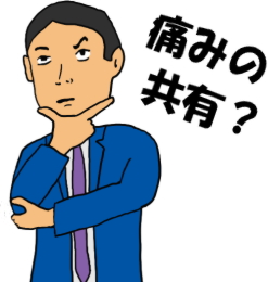 痛かったら怒って下さい。あなたの痛みを、伝えて下さい」という絵（イラスト）