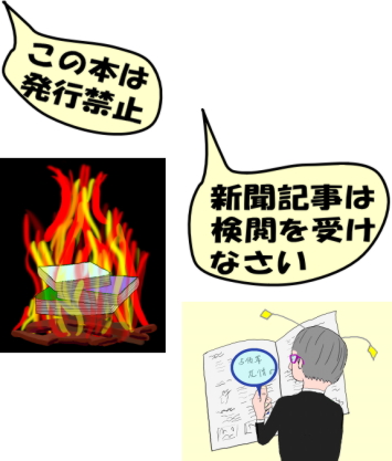 この本は発行禁止。新聞記事は検閲を受けなさい