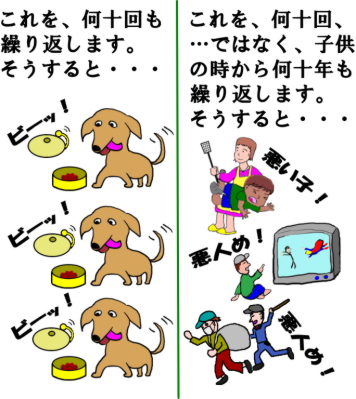 エサやりと悪への攻撃を繰り返します